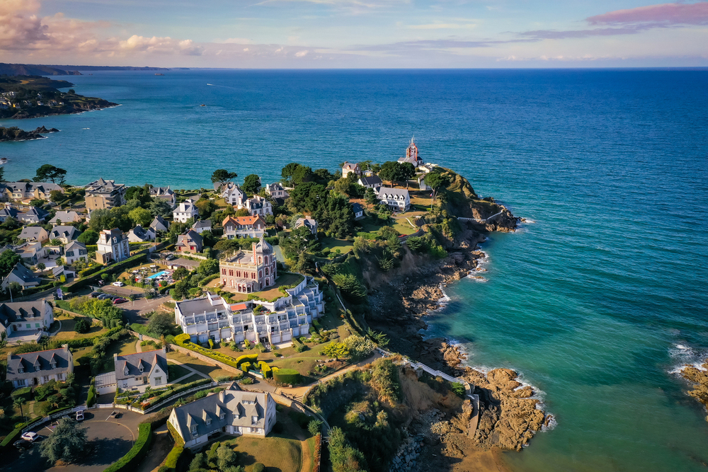 Vue aérienne de l'hôtel Ker Moor - hotel saint quay portrieux