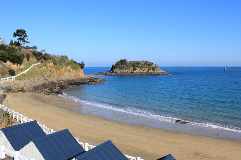 Strand der Comtesse am Fuße des Hotels Ker Moor Präferenz Saint Quay Portrieux BRETAGNE MEERESBLICK